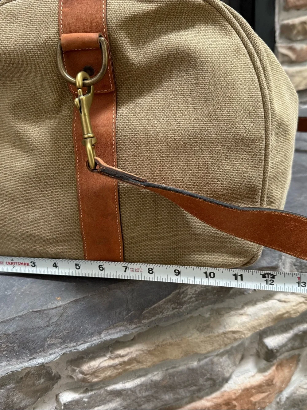 Cutter & Buck Canvas & Leather Weekender Duffel Bag